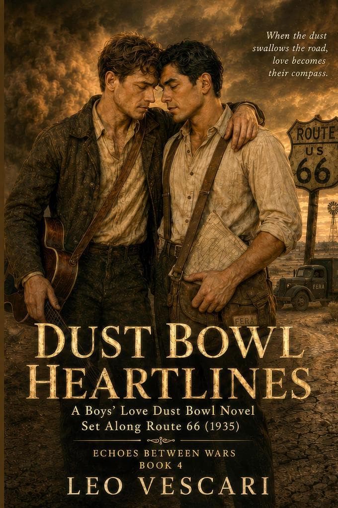 Dust Bowl Heartlines - A Boys' Love Dust Bowl Novel Set Along Route 66 (1935): Echoes Between Wars, #4