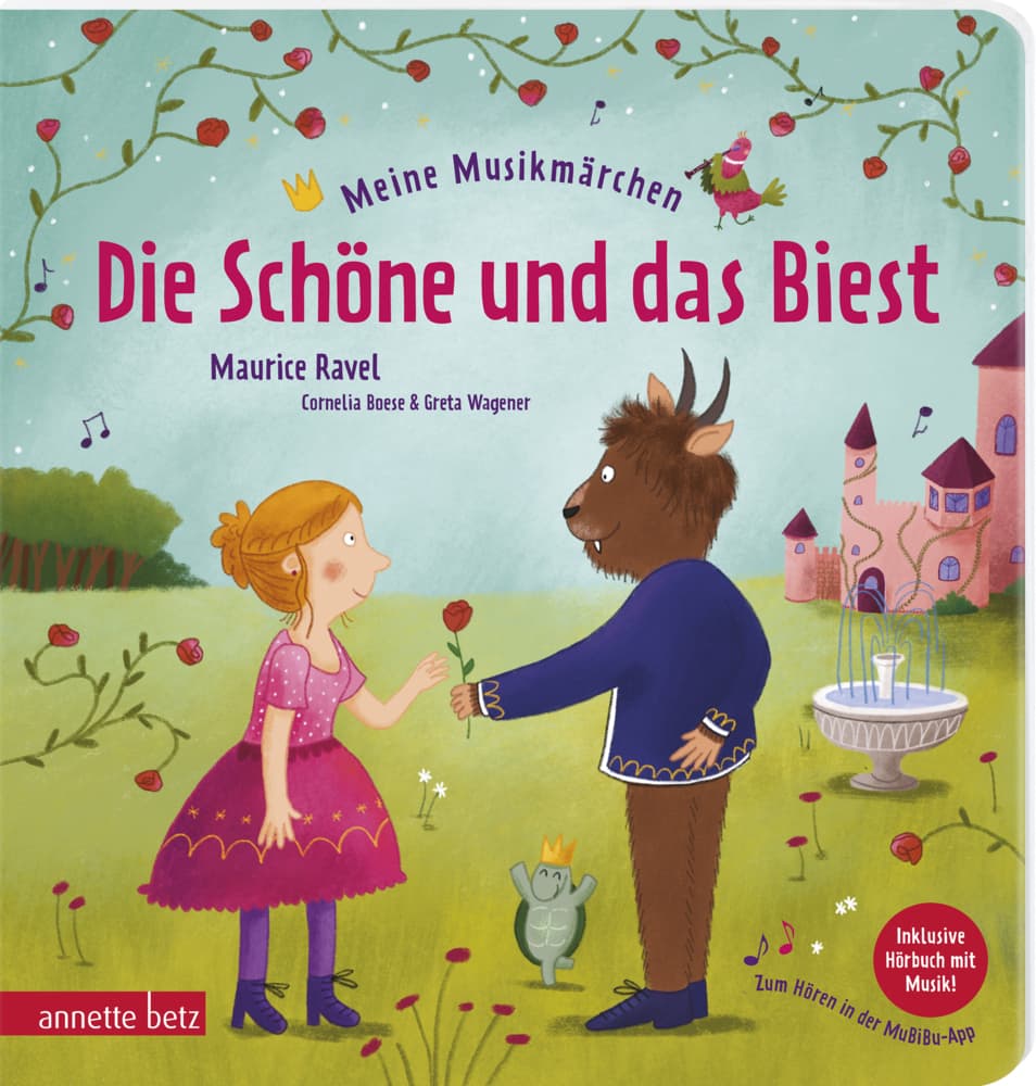 Meine Musikmärchen - Die Schöne und das Biest (Meine Musikmärchen): Ein berührendes Pappbilderbuch für Kinder ab 3 Jahren mit Hörbuch zum Streamen und als Download