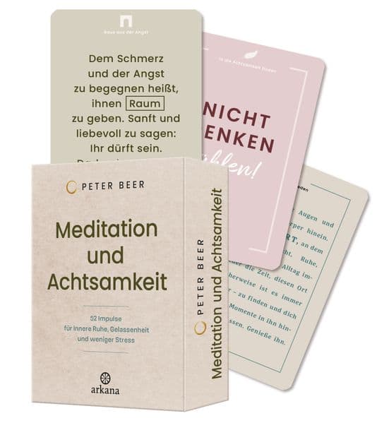 Meditation und Achtsamkeit: 52 Impulse für innere Ruhe, Gelassenheit und weniger Stress - Das Kartenset mit Begleitbuch und praktischen Anleitungen vom SPIEGEL-Bestsellerautor