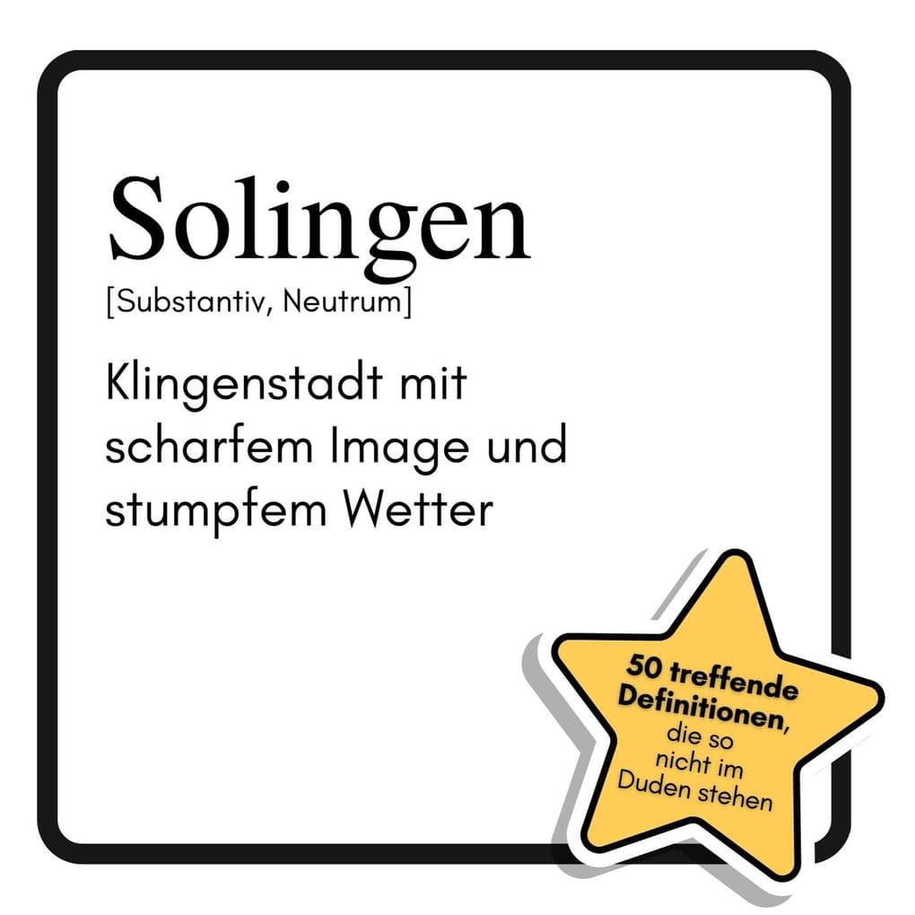 Solingen: Klingenstadt mit scharfem Image und stumpfem Wetter