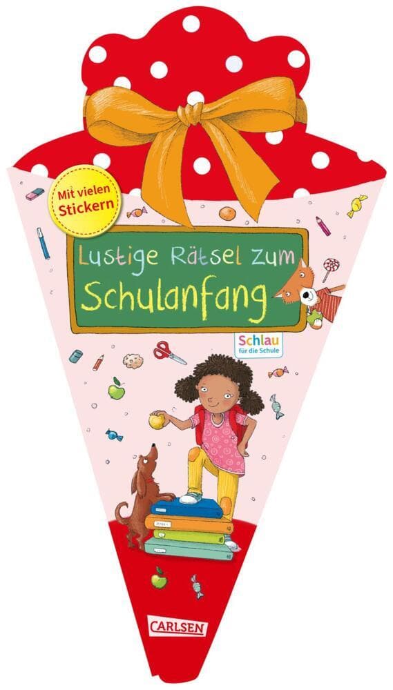 Schlau für die Schule: Lustige Rätsel zum Schulanfang (Schultüte rot): Rätselspaß und viele Sticker