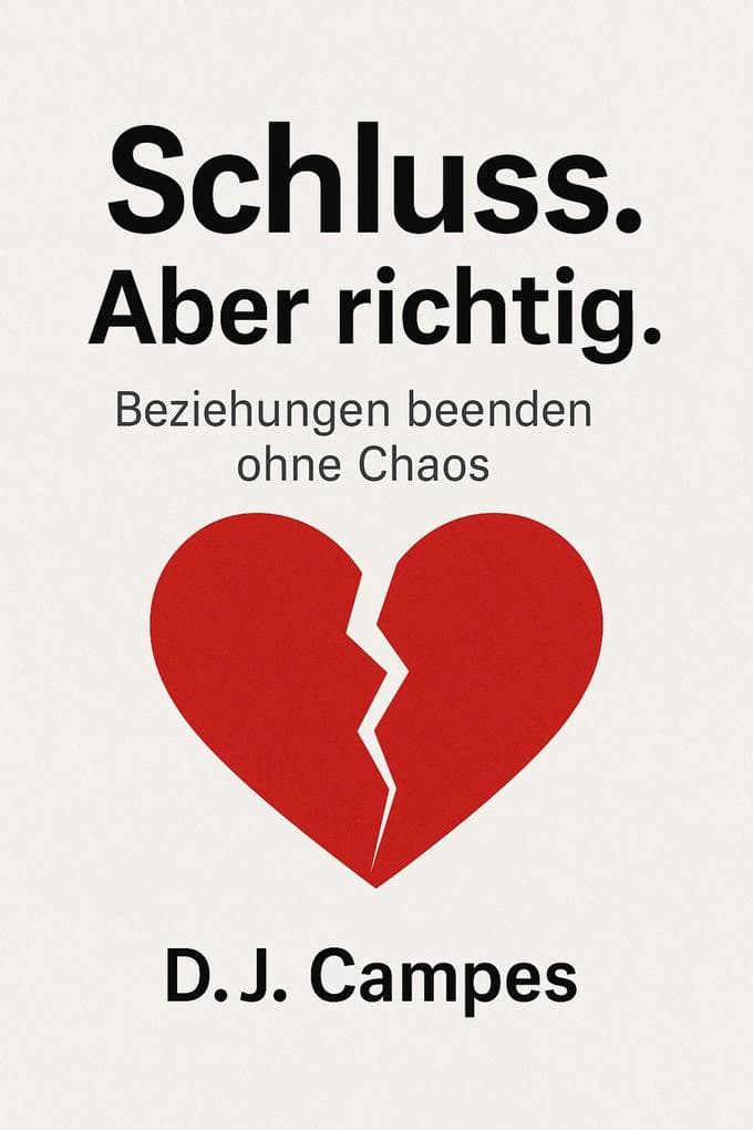 Schluss. Aber richtig.: Beziehungen beenden ohne Chaos