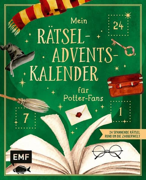 Mein Rätsel-Adventskalender für Harry Potter-Fans: 24 spannende Rätsel rund um die Zauberwelt - Mit perforierten Seiten zum Auftrennen
