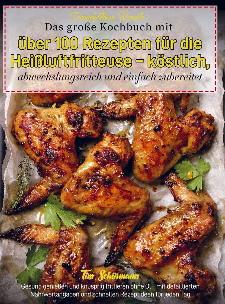 Doppelfritteuse Rezepte: Das große Kochbuch mit über 100 Rezepten für die Heißluftfritteuse - köstlich, abwechslungsreich und einfach zubereitet: Gesund genießen und knusprig frittieren ohne Öl - mit detaillierten Nährwertangaben und schnellen Rezeptideen für jeden Tag