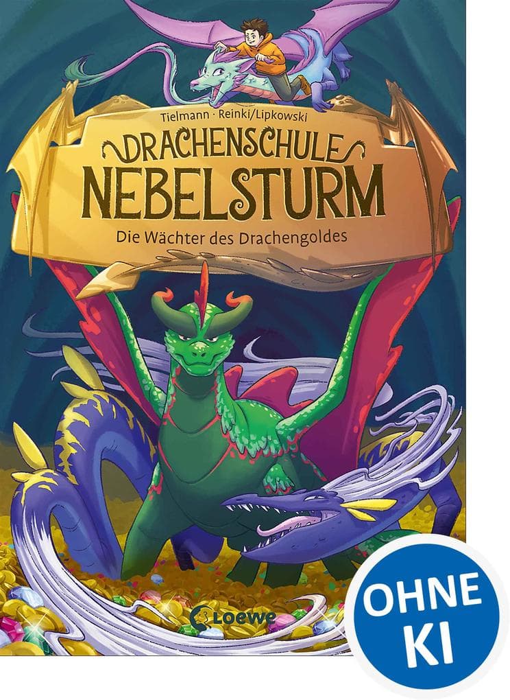 Drachenschule Nebelsturm (Band 4) - Die Wächter des Drachengoldes: Fange mit Milan und seinen Freunden den Schatzräuber! - Stürmisches Kinderbuch zum Vorlesen und ersten Selberlesen ab 7 Jahren