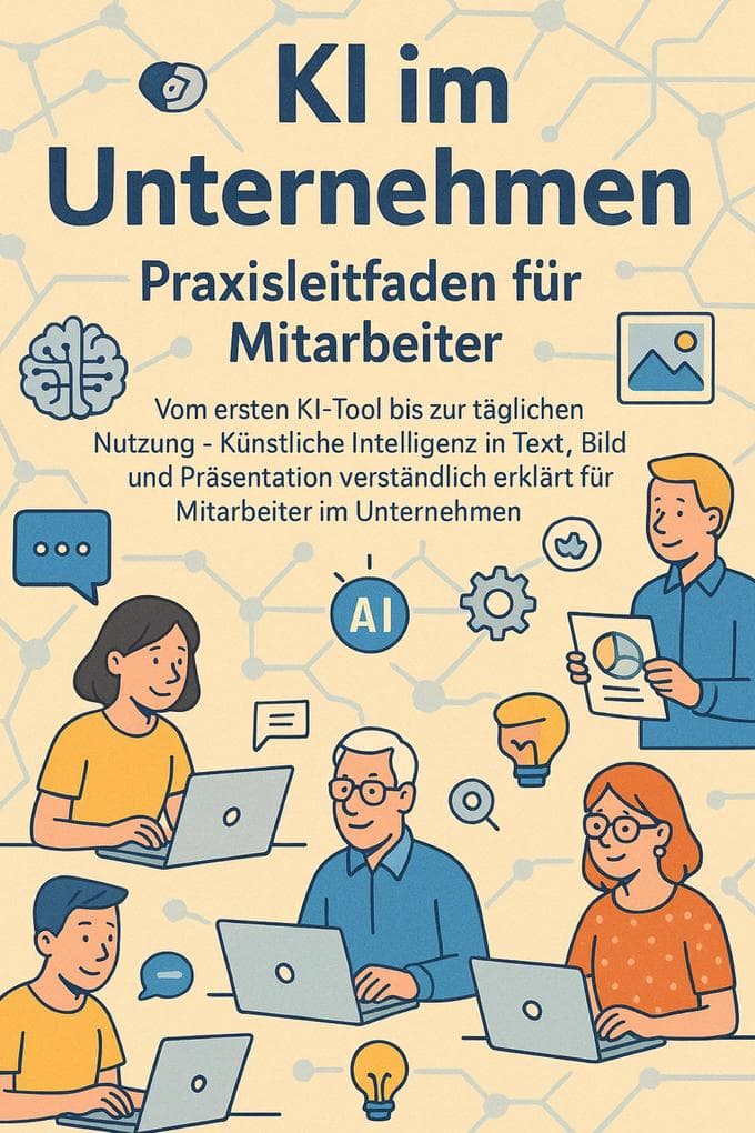 KI im Unternehmen - Praxisleitfaden für Mitarbeiter: Vom ersten KI-Tool bis zur täglichen Nutzung - Künstliche Intelligenz in Text, Bild und Präsentation verständlich erklärt für Mitarbeiter im Unternehmen