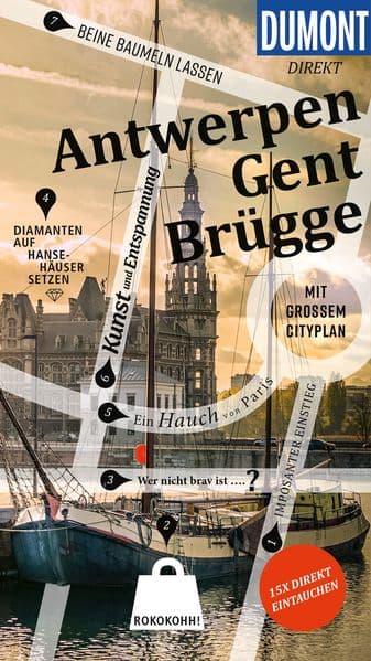 DUMONT direkt Reiseführer Antwerpen, Gent, Brügge: Mit großem Cityplan