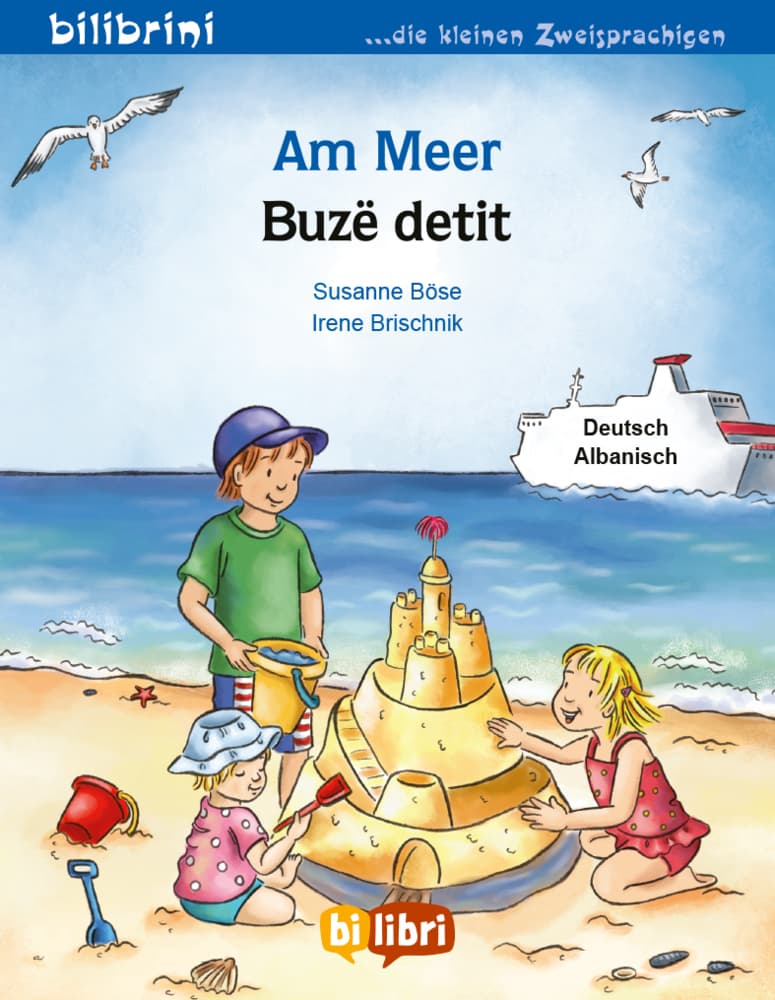Am Meer (Deutsch-Albanisch): Zweisprachiges Kinderbuch
