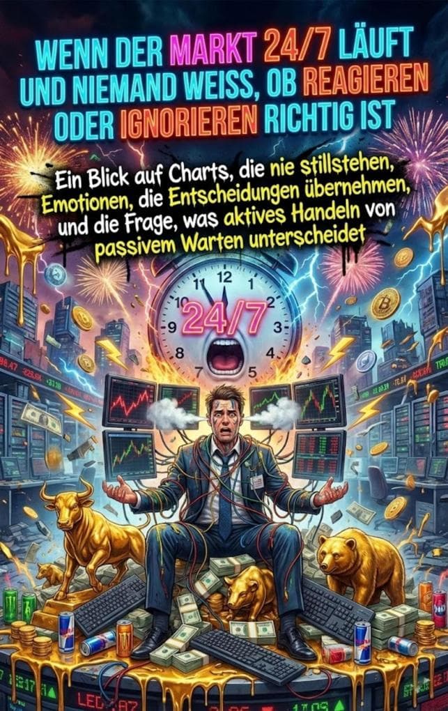 Wenn der Markt 24/7 läuft und niemand weiß, ob Reagieren oder Ignorieren richtig ist: Ein Blick auf Charts, die nie stillstehen, Emotionen, die Entscheidungen übernehmen, und die Frage, was aktives Handeln von passivem Warten unterscheidet