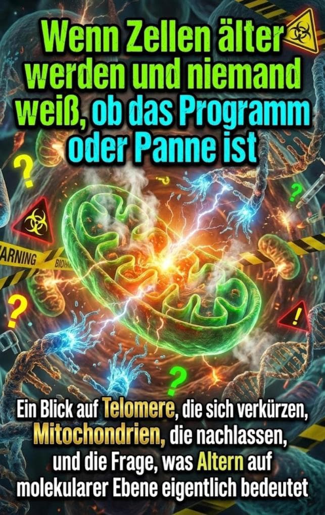 Wenn Zellen älter werden und niemand weiß, ob das Programm oder Panne ist: Ein Blick auf Telomere, die sich verkürzen, Mitochondrien, die nachlassen, und die Frage, was Altern auf molekularer Ebene eigentlich bedeutet
