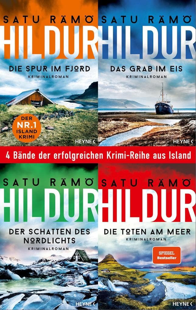 Die Hildur-Reihe Band 1-4: Die Spur im Fjord / Das Grab im Eis / Der Schatten des Nordlichts / Die Toten am Meer (4in1-Bundle): Die Nr. 1 Bestseller-Reihe aus Island. 4 Krimis in einem Band