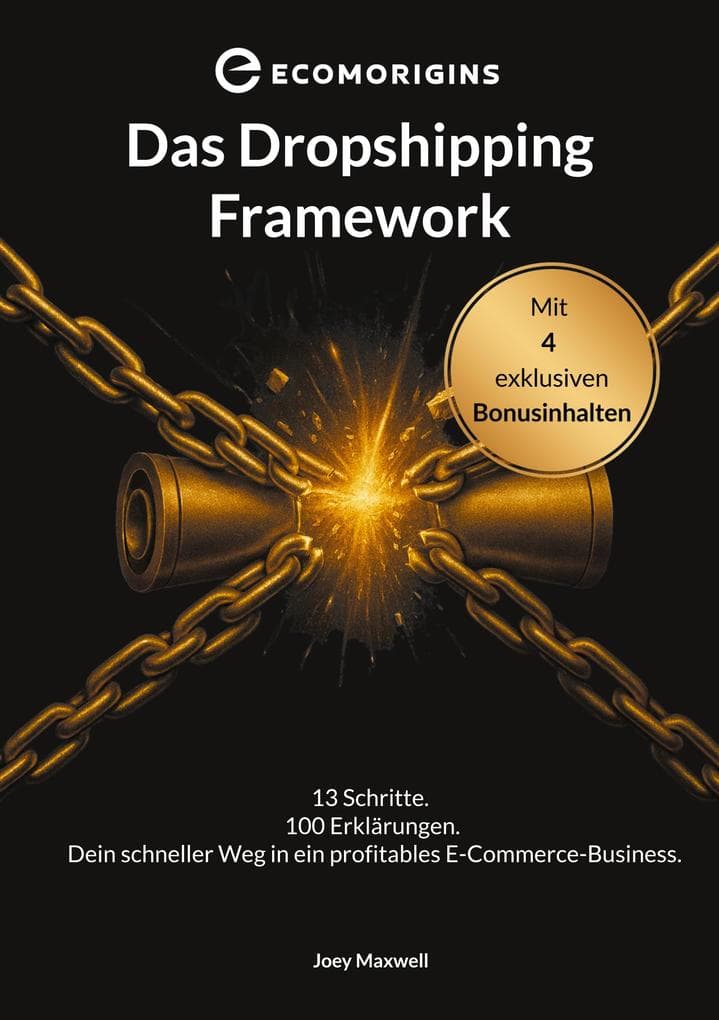 Das Dropshipping Framework: 13 Schritte. 100 Erklärungen. Dein schneller Weg in ein profitables E-Commerce-Business.