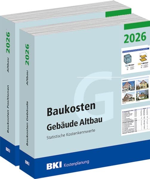 BKI Baukosten Gebäude + Positionen Altbau 2026