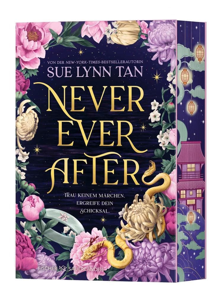 Never Ever After: Mit Farbschnitt in der Erstauflage, vierfarbigen Innenklappen sowie einer Landkarte im Innenteil