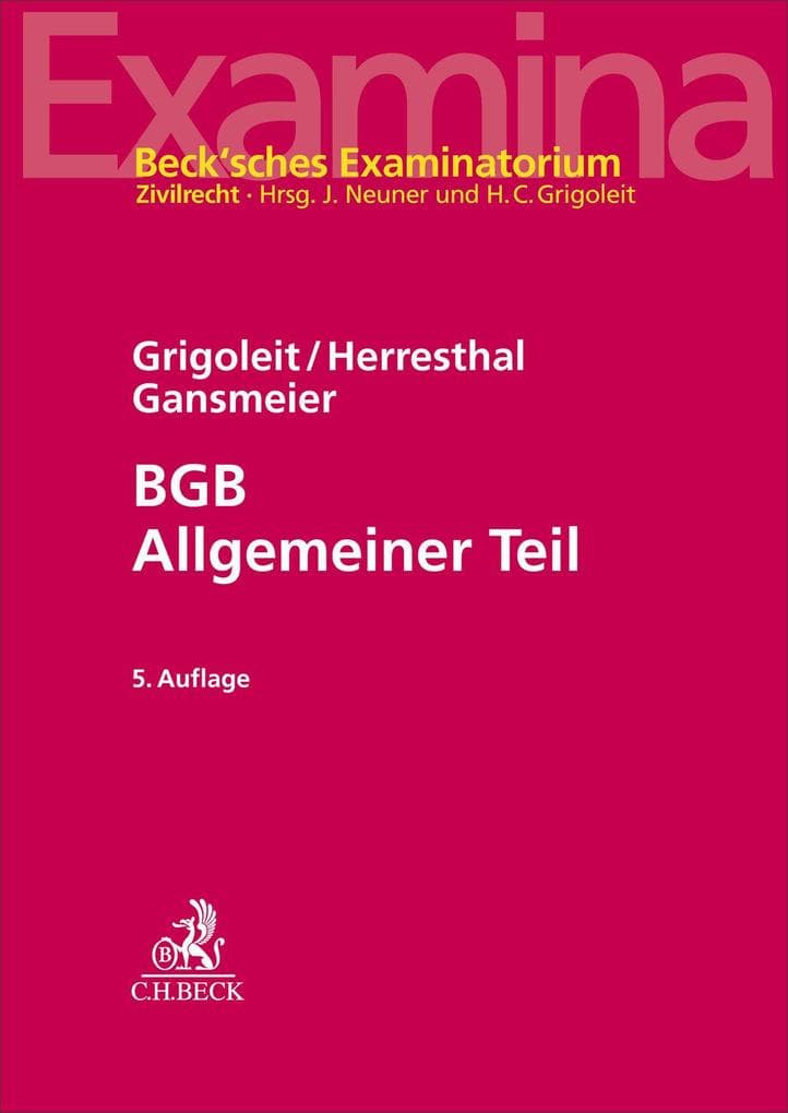BGB Allgemeiner Teil