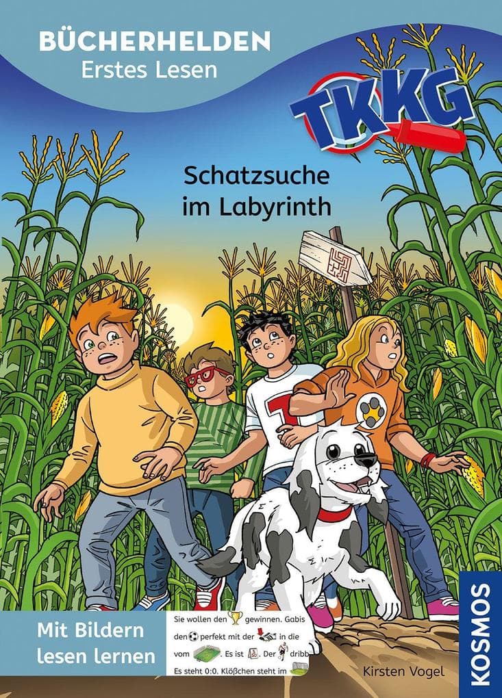 TKKG Junior, Bücherhelden, Erstes Lesen, Schatzsuche im Labyrinth: Mit Bildern lesen lernen - Spannende Detektivgeschichten für Vorschulkinder ab 5 Jahren zum Vor- und Mitlesen