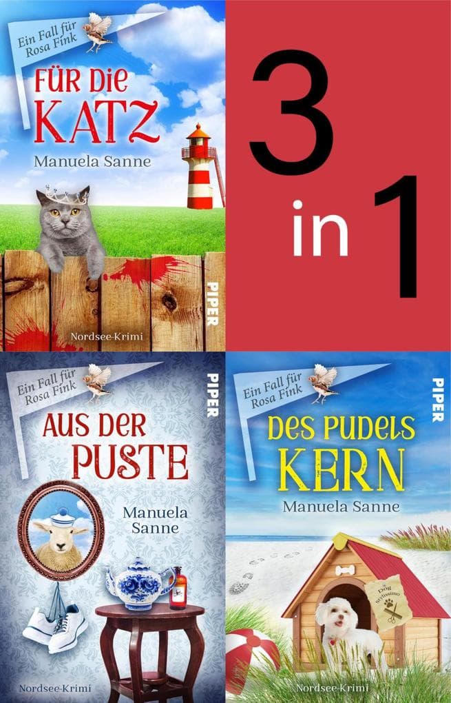 Bundle: Ein Fall für Rosa Fink 1-3: Für die Katz, Aus der Puste und Des Pudels Kern | Die ersten drei Fälle der Rosa Fink