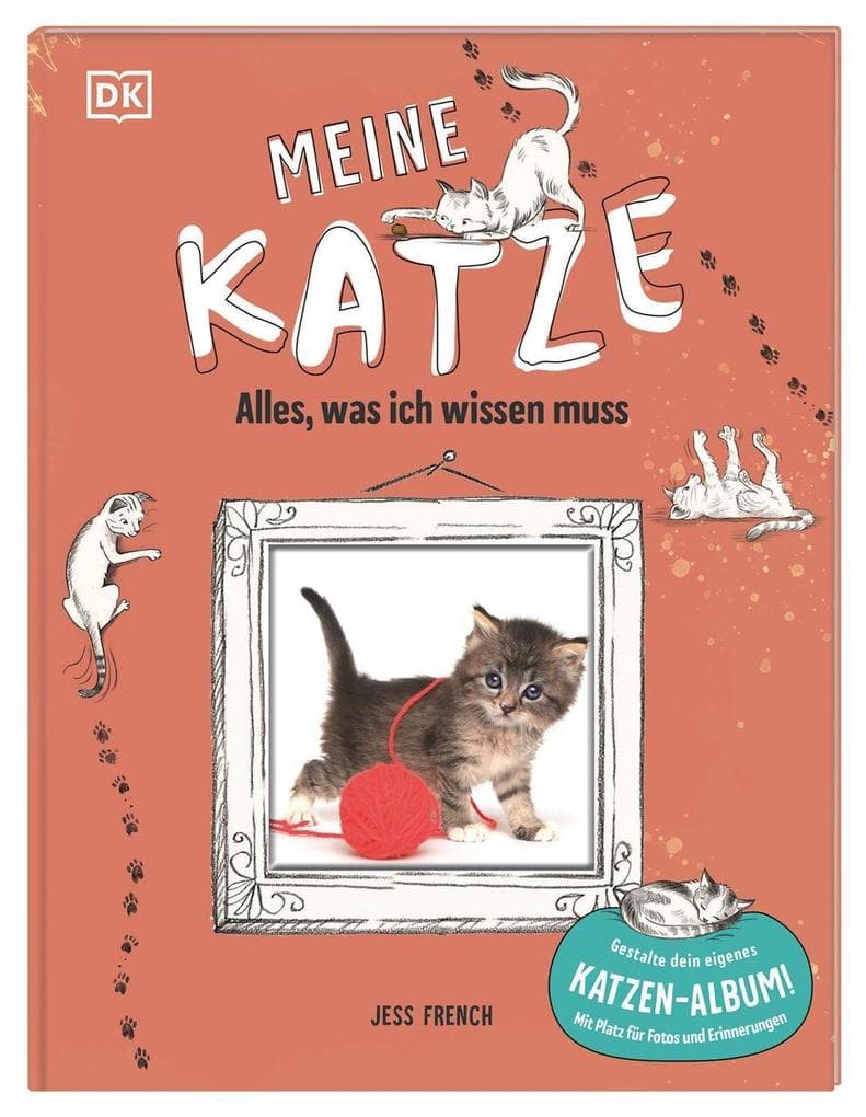 Meine Katze: Alles, was ich wissen muss. Gestalte dein eigenes Katzen-Album! Mit Platz für Fotos und Erinnerungen. Für Kinder ab 7 Jahren
