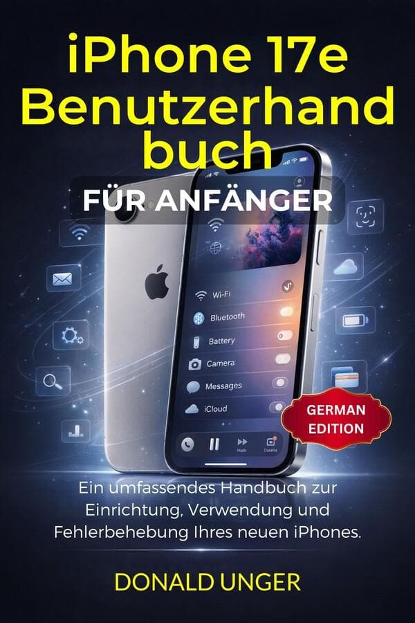 iPhone 17e Benutzerhandbuch für Anfänger: Ein umfassendes Handbuch zur Einrichtung, Verwendung und Fehlerbehebung Ihres neuen iPhones.