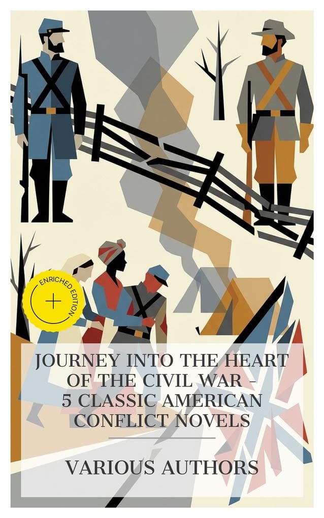 Journey into the Heart of the Civil War - 5 Classic American Conflict Novels: Enriched edition. Miss Ravenel's Conversion from Secession to Loyalty, The Red Badge of Courage, The Copperhead, Cease Firing, Clotelle