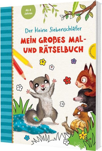 Der kleine Siebenschläfer: Mein großes Mal- und Rätselbuch: Kreative Beschäftigung für Kinder ab 4