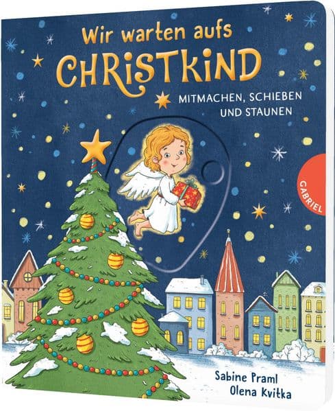 Dein kleiner Begleiter: Wir warten aufs Christkind: Mitmachen, schieben und staunen | Pappbilderbuch ab 2 Jahren zu Advent und Weihnachten