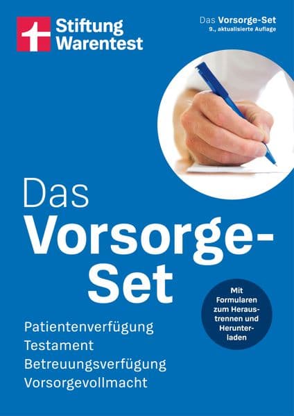 Das Vorsorge-Set: Patientenverfügung, Testament, Betreuungsverfügung, Vorsorgevollmacht | Mit Formularen zum Heraustrennen und Herunterladen
