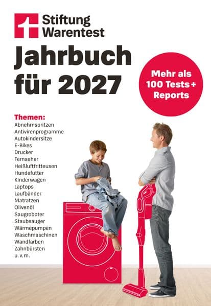 Stiftung Warentest Jahrbuch 2027: Mehr als 100 Tests + Reports