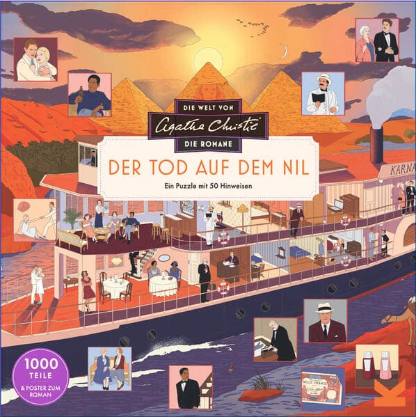 Die Welt von Agatha Christie: Tod auf dem Nil: Ein 1000-Teile-Puzzle