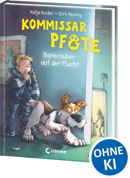 Kommissar Pfote (Band 10) - Bankräuber auf der Flucht: Begleite den beliebten Hunde-Held bei seiner Spurensuche - Lustiger Kinderkrimi zum Vorlesen und ersten Selberlesen ab 6 Jahren