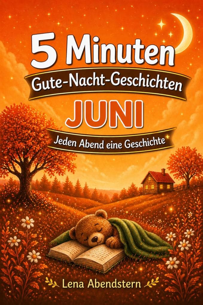 5 Minuten Gute-Nacht-Geschichten - Juni: Für jeden Abend im Juni eine ruhige Gute-Nacht-Geschichte zum Einschlafen | Für Kinder von 3-7 Jahren