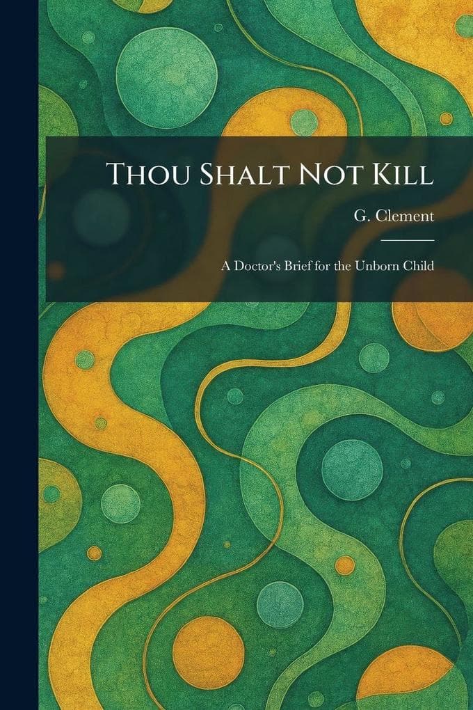 Thou Shalt Not Kill: A Doctor's Brief for the Unborn Child