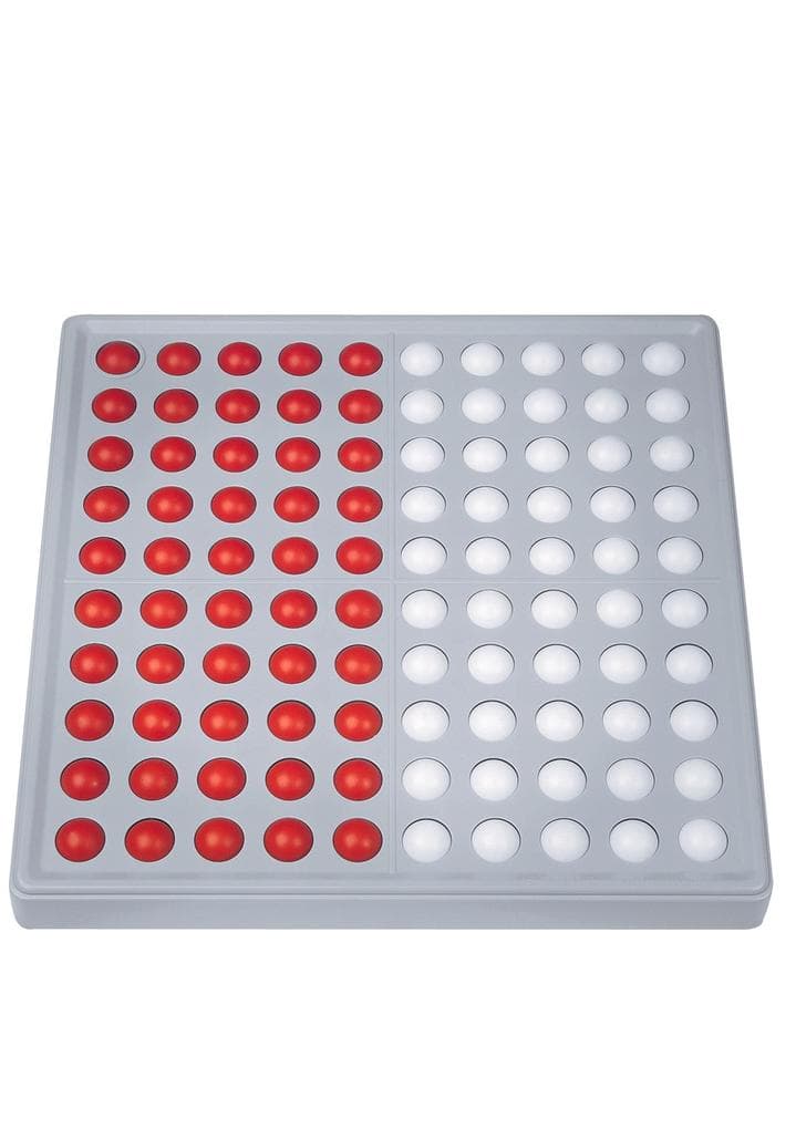 SCHUBI Abaco 100. Modell B 5/5 Kugeln (rot/weiß): Modell B 5/5 Kugeln (rot/weiss)