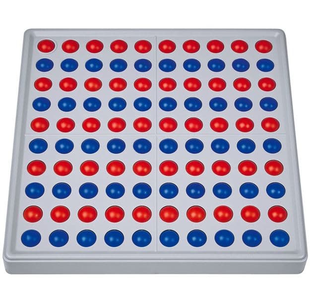 SCHUBI Abaco 100. Modell A 10/10 Kugeln (rot/blau): Modell A 10/10 Kugeln (rot/blau)