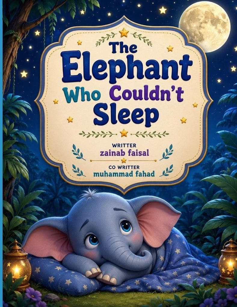 The Elephant Who Couldn't Sleep: A Gentle Bedtime Story About Finding Sweet Dreams