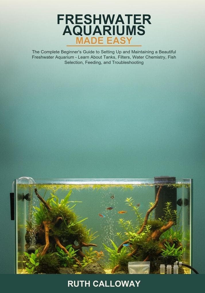 Freshwater Aquariums Made Easy: The Complete Beginner's Guide to Setting Up and Maintaining a Beautiful Freshwater Aquarium -- Learn About Tanks, Filters, Water Chemistry, Fish Selection, Feeding, and Troubleshooting