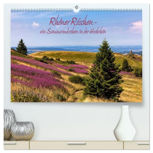 Rhöner Röschen - ein Sommermärchen in der Hochrhön (hochwertiger Premium Wandkalender 2027 DIN A2 quer), Kunstdruck in Hochglanz: Wenn im Hochsommer die Weidenröschen blühen, werden die Hochflächen der Rhön zu einem einzigartigen Augenschmaus