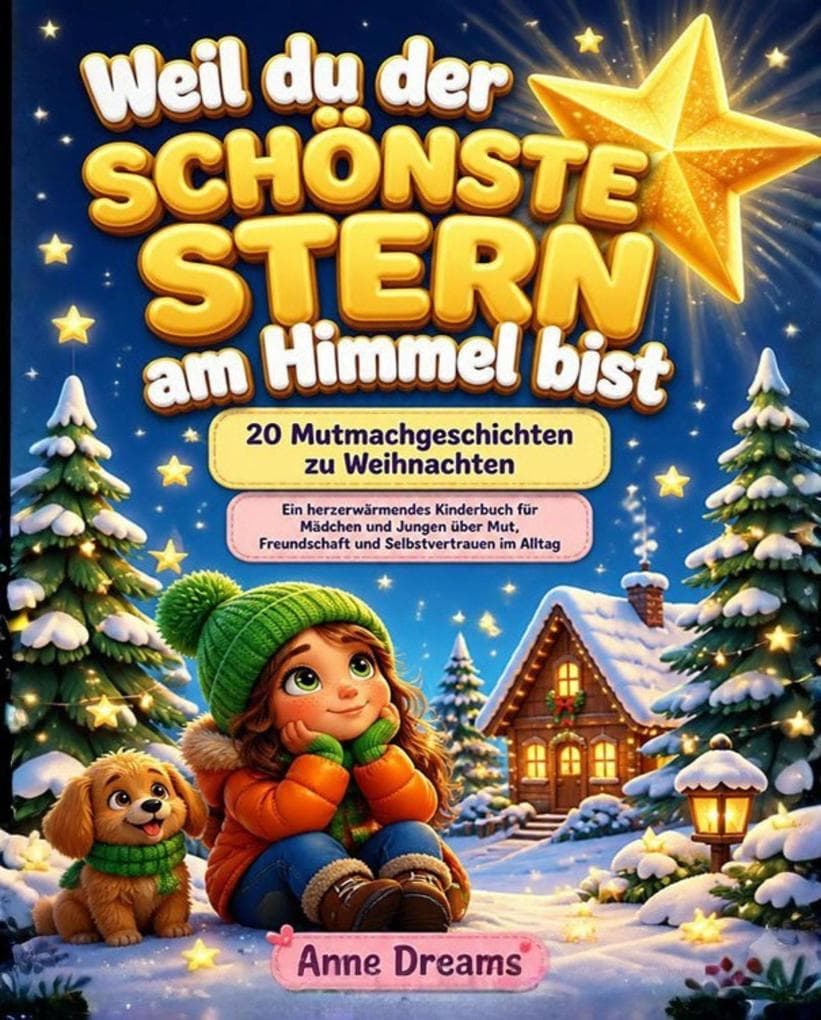 Weil du der schönste Stern am Himmel bist: 20 Mutmachgeschichten zu Weihnachten - Ein herzerwärmendes Kinderbuch für Mädchen und Jungen über Mut, Freundschaft und Selbstvertrauen im Alltag