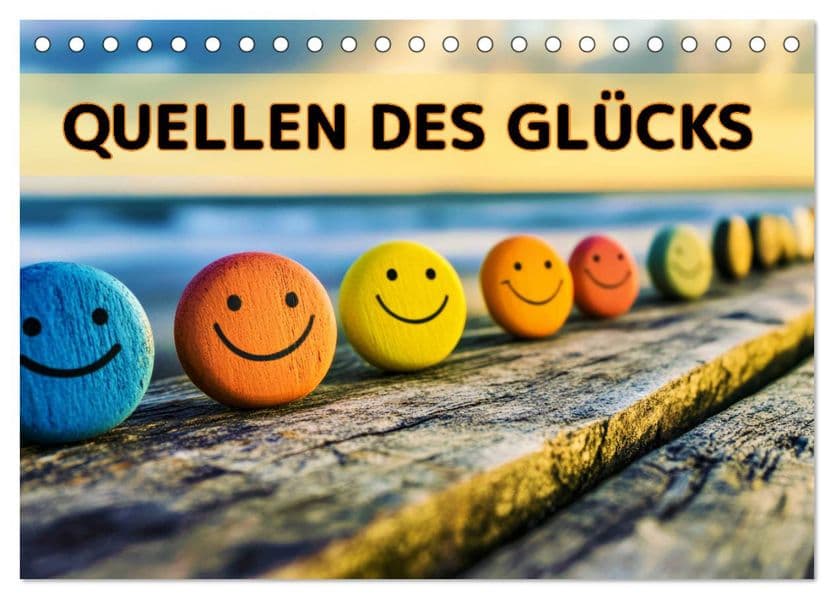 Quellen des Glücks (Tischkalender 2027 DIN A5 quer), CALVENDO Monatskalender: Wo Freude entspringt
