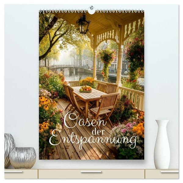 Oasen der Entspannung (hochwertiger Premium Wandkalender 2027 DIN A2 hoch), Kunstdruck in Hochglanz: Ein Hauch von Urlaub - für jeden Tag!