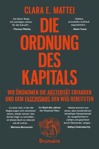 Die Ordnung des Kapitals: Wie Ökonomen die Austerität erfanden und dem Faschismus den Weg bereiteten