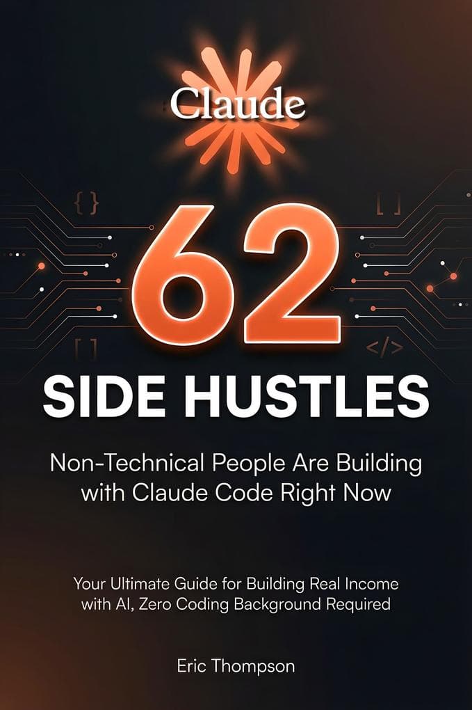 62 Side Hustles Non-Technical People Are Building with Claude Code Right Now: Your Ultimate Guide for Building Real Income with AI, Zero Coding Background Required