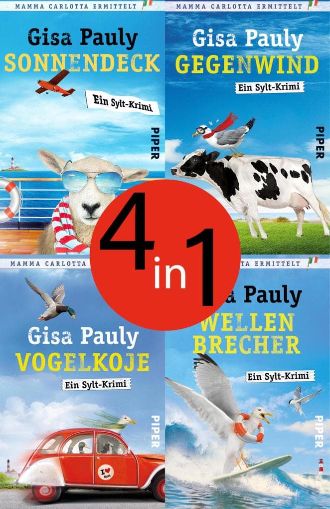 Bundle: Mamma Carlotta 9 bis 12: Sonnendeck; Gegenwind; Vogelkoje; Wellenbrecher