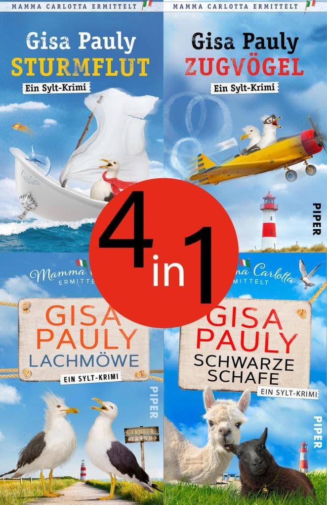 Bundle: Mamma Carlotta 13 bis 16: Sturmflut; Zugvögel; Lachmöwe; Schwarze Schafe
