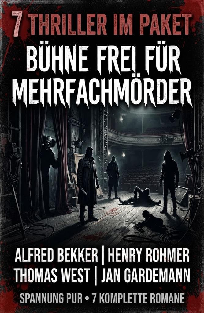 7 Thriller im Paket: Bühne frei für Mehrfachmörder