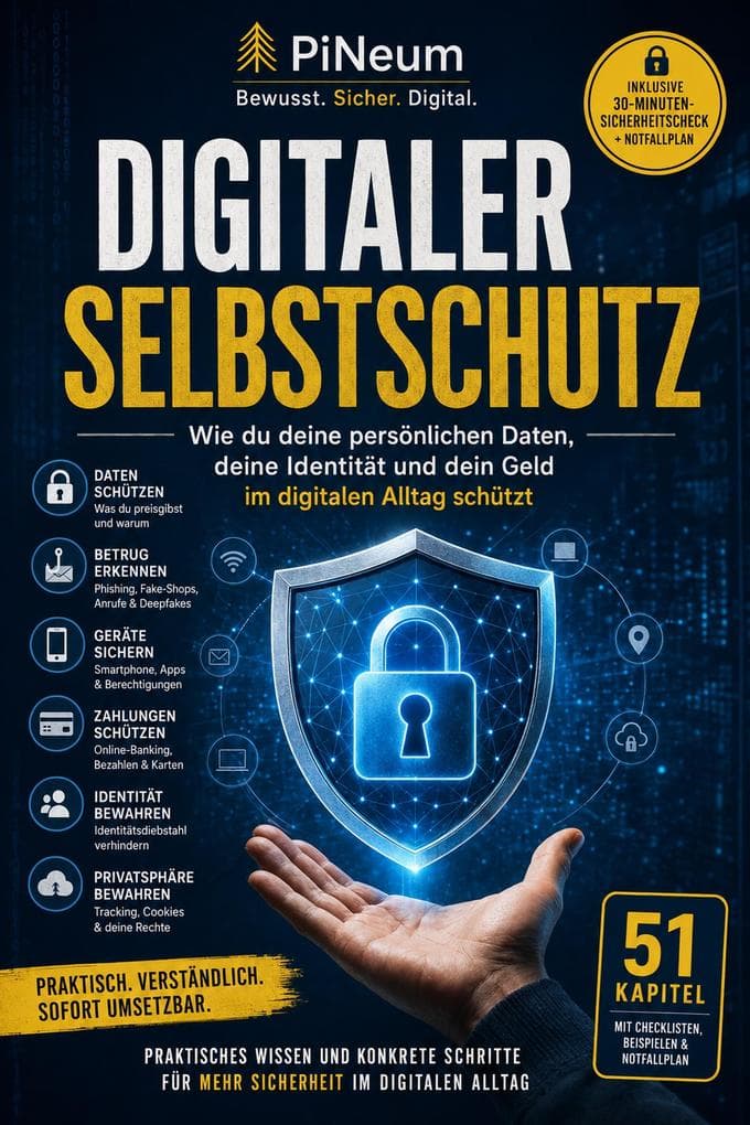 Digitaler Selbstschutz: Wie du deine persönlichen Daten, deine Identität und dein Geld im digitalen Alltag schützt
