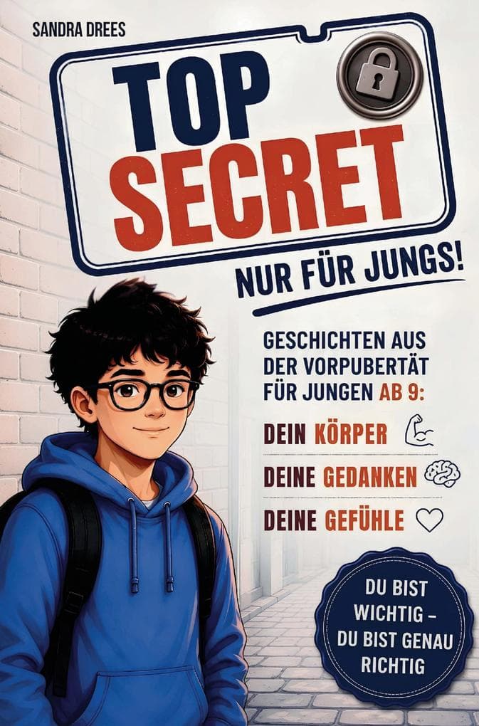 Top secret! Nur für Jungs: Geschichten aus der Vorpubertät für Jungen ab 9: Dein Körper - Deine Gedanken - Deine Gefühle