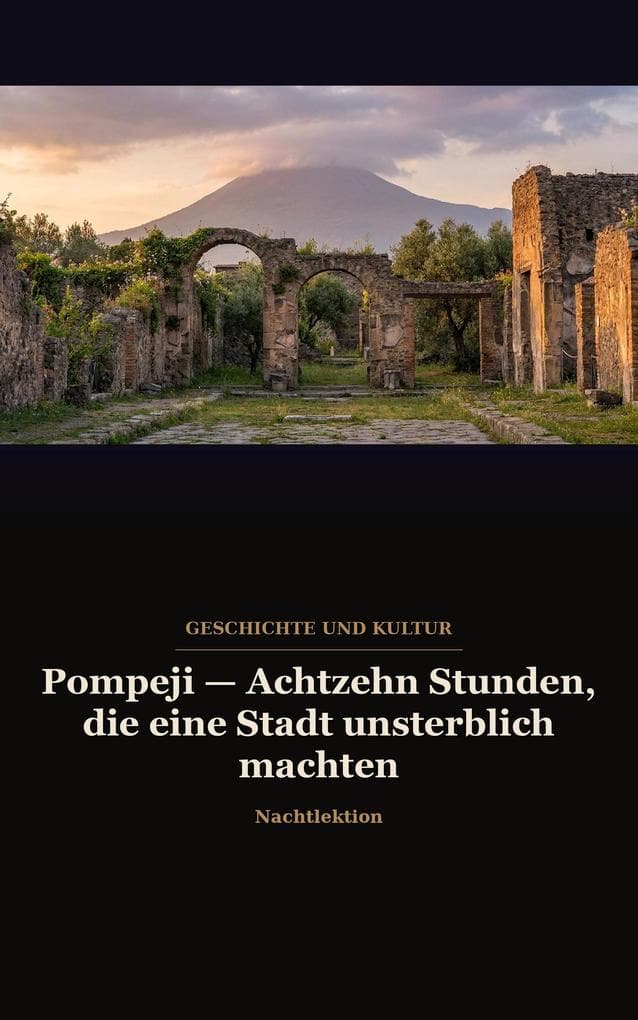 Pompeji Achtzehn Stunden, die eine Stadt unsterblich machten: Geschichte und Kultur