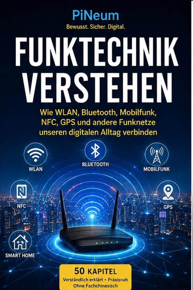Funktechnik verstehen: Wie WLAN, Bluetooth, Mobilfunk, NFC, GPS und andere Funknetze unseren digitalen Alltag verbinden