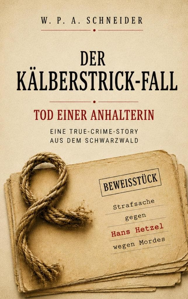Der Kälberstrick-Fall - Tod einer Anhalterin: Eine True-Crime-Story aus dem Schwarzwald